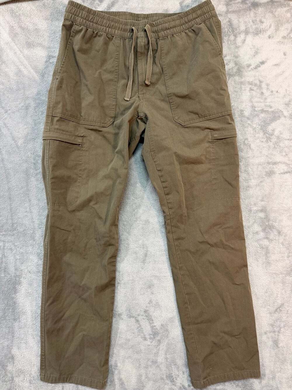 The North Face Men's Olive Green Cargo Drawstring Pants Size Medium
